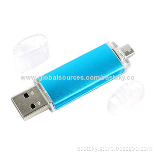 Custom OTG flash drive, compatible with PC, notebook or mobile phone, USB2.0 interfaceNew